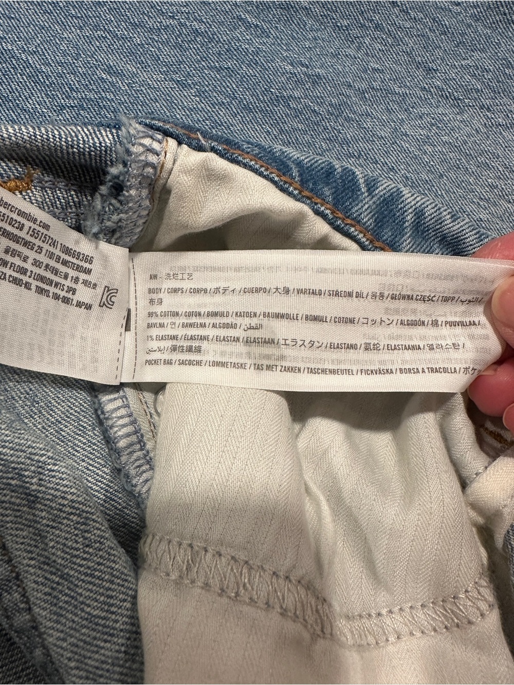 Abercrombie & Fitch Light Blue Straight Jeans - Picture 4 of 6